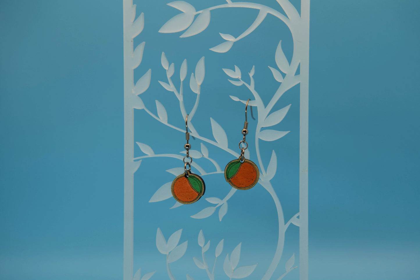 Orange earrings