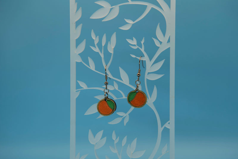 Orange earrings