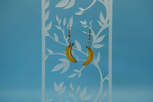 Banana earrings