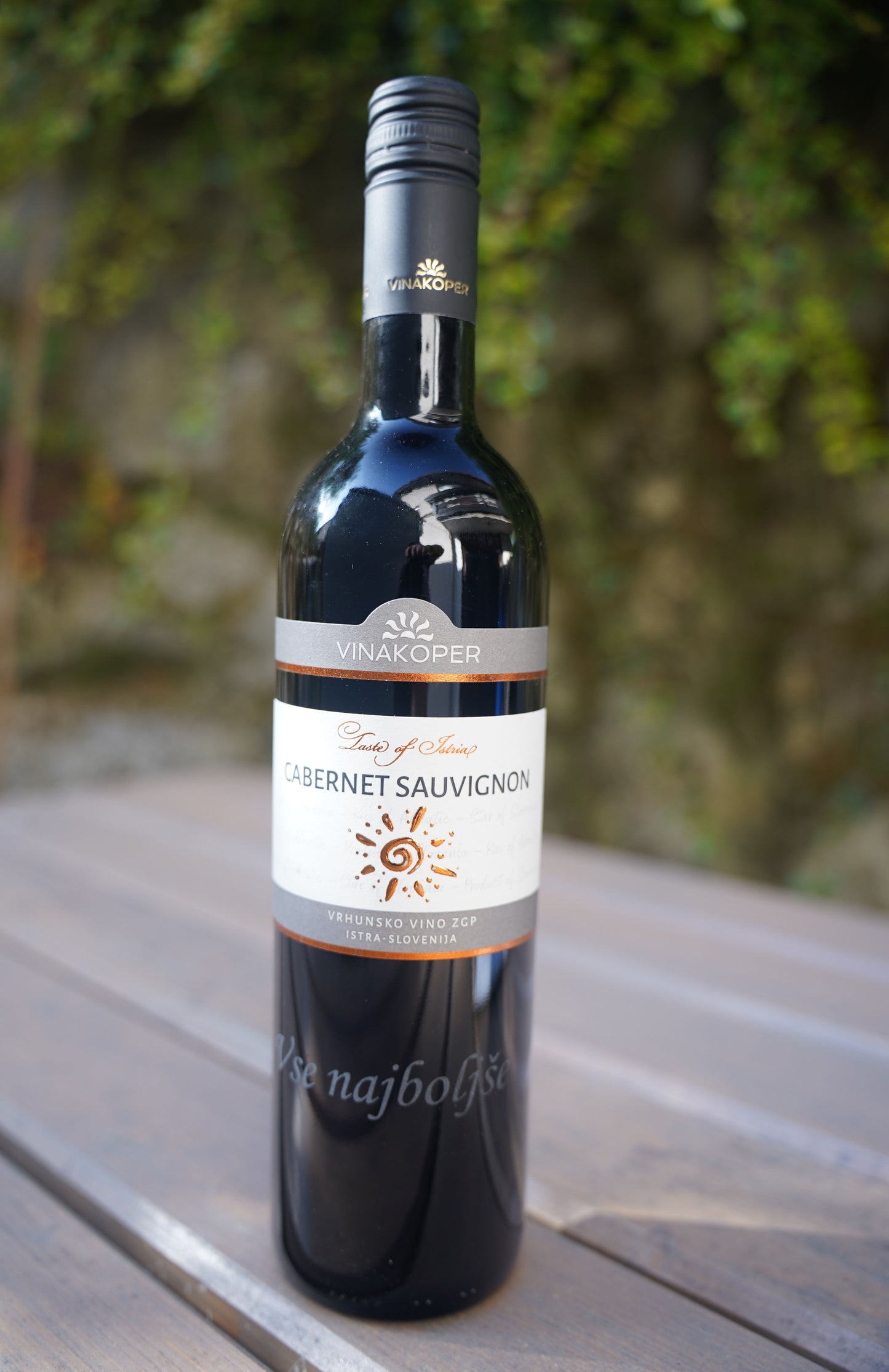 bottle with engraving