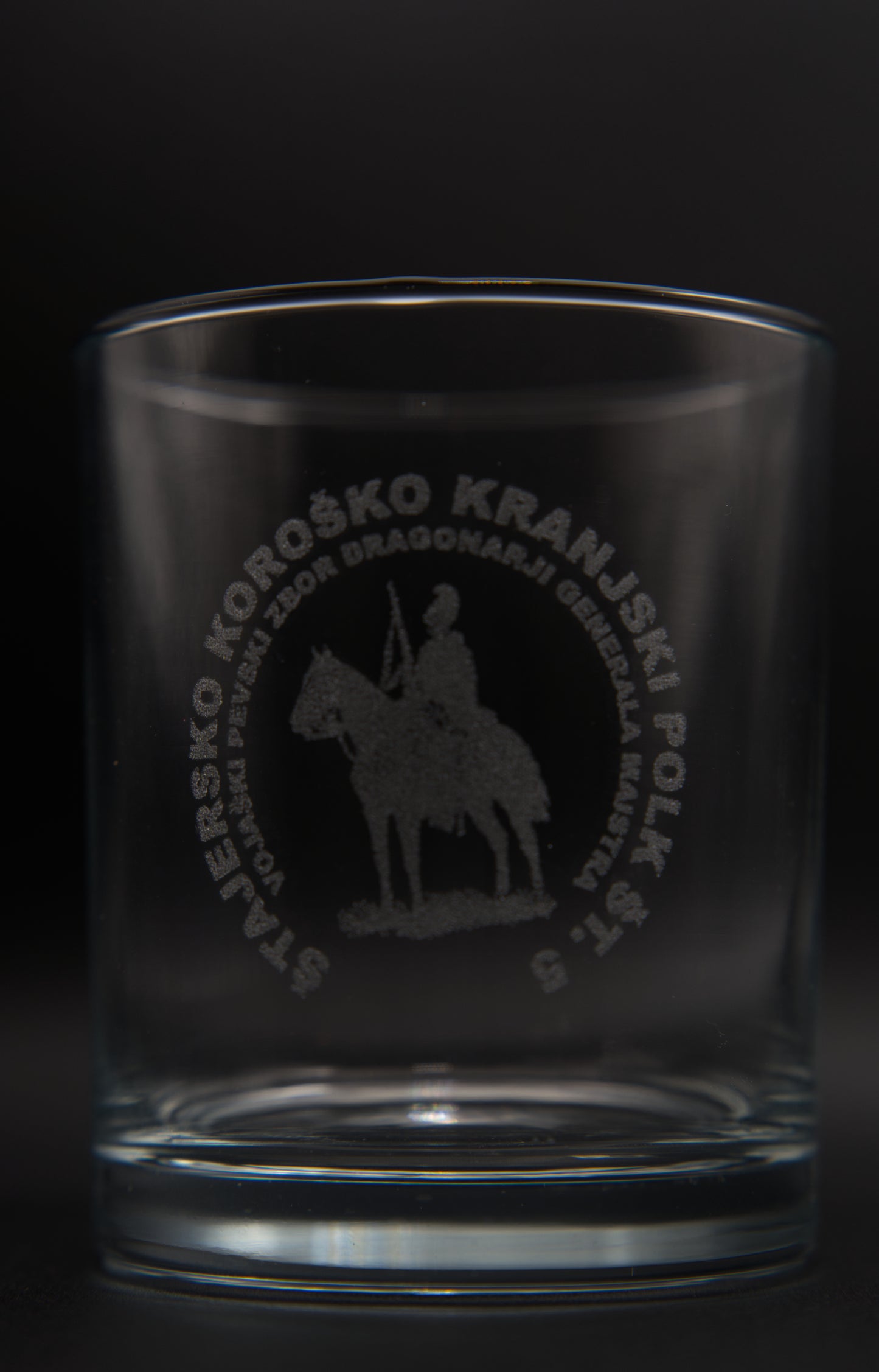 Glass engraving - custom logo