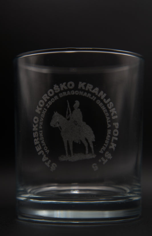 Glass engraving - custom logo