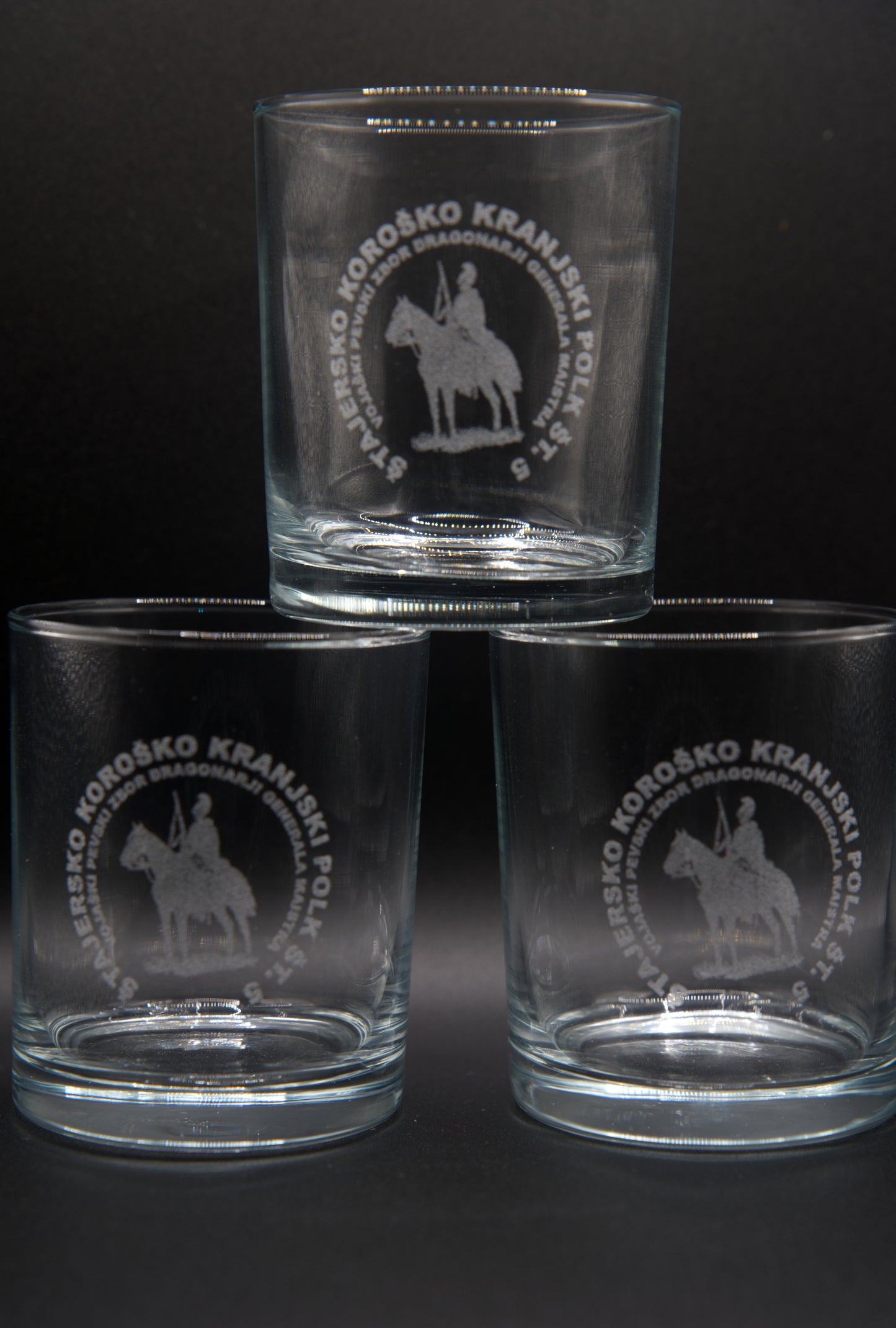 Glass engraving - custom logo