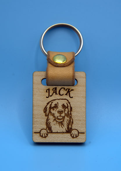 Keychain-wooden
